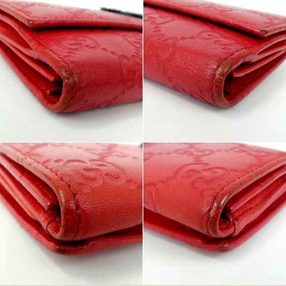 GUCCI HIMA INTERLOCKING G STUDS DOUBLE HOOK PURSE - Picture 6 of 8